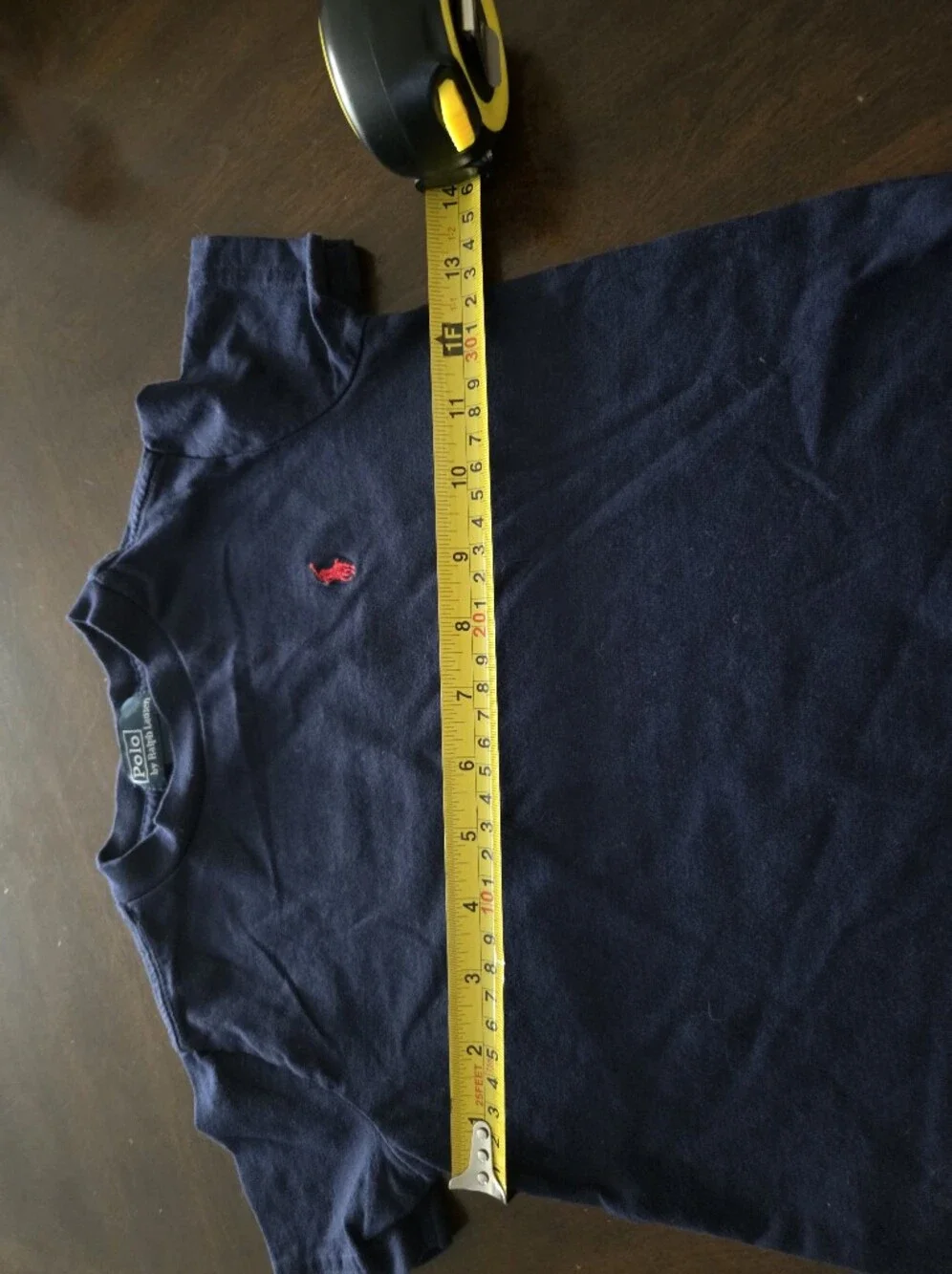 Ralph Lauren Navy Short Sleeve Tee with Red Pony Logo  Sz.3